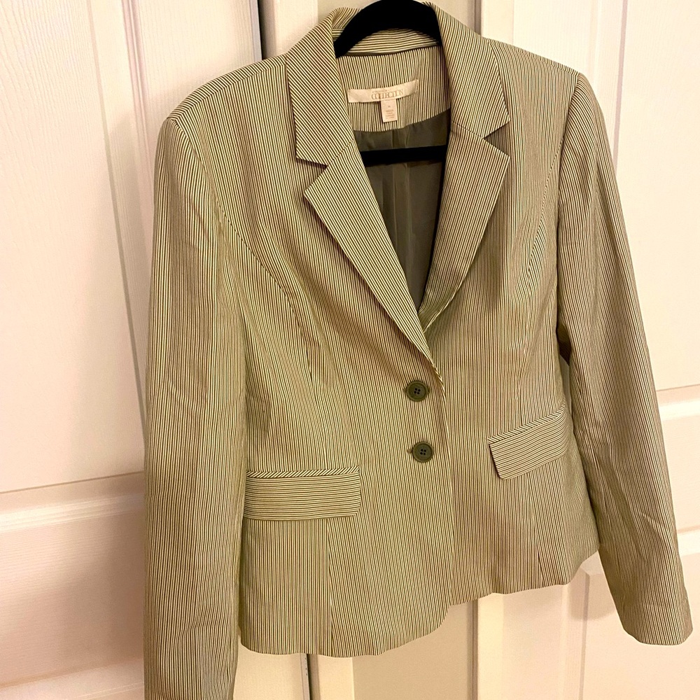 Stripes grey/green NORDSTROM COLLECTION blazer